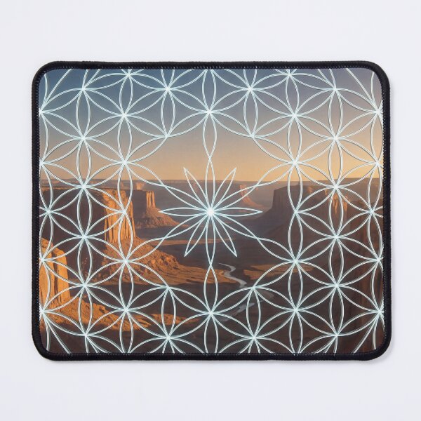 Item preview, Glowing Flower of Life Canyon Sunset | Monkeybusiness designed and sold by monkeybusiness.pt.