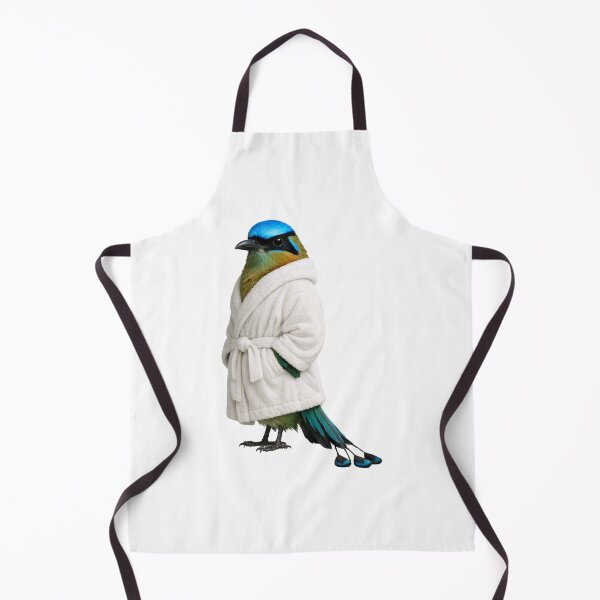 Item preview, Blue-Crowned Motmot Bathrobe designed and sold by Sillytoe.