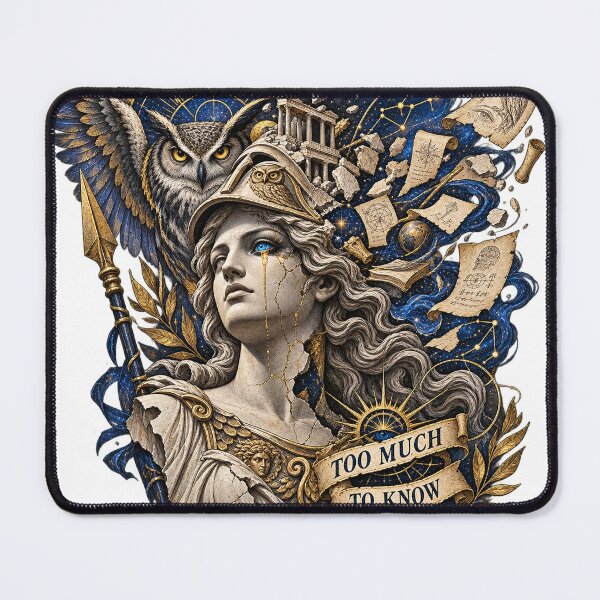 Item preview, Athena Too Much to Know - Celestial Wisdom designed and sold by ArtisElec.