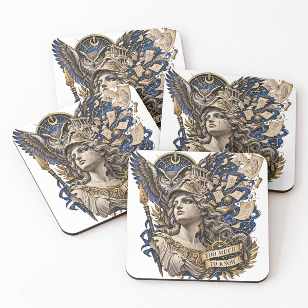 Item preview, Athena Too Much to Know - Celestial Wisdom designed and sold by ArtisElec.