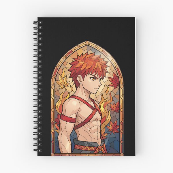 Item preview, Shirou Emiya Fate Stay Night Autumn Stained Glass Resolve designed and sold by mildaclairmo.