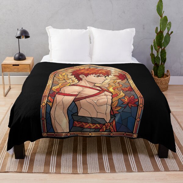 Item preview, Shirou Emiya Fate Stay Night Autumn Stained Glass Resolve designed and sold by mildaclairmo.