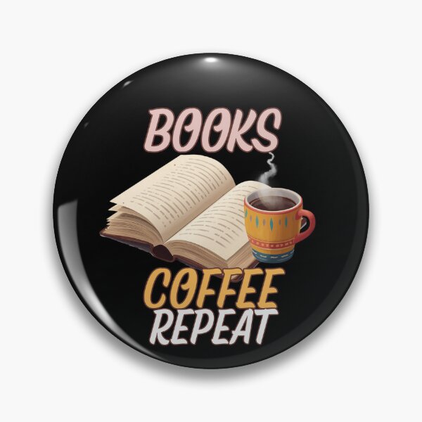 Item preview, Books Coffee Repeat – Cozy Coffee and Book Lover designed and sold by Bawek85Designs.