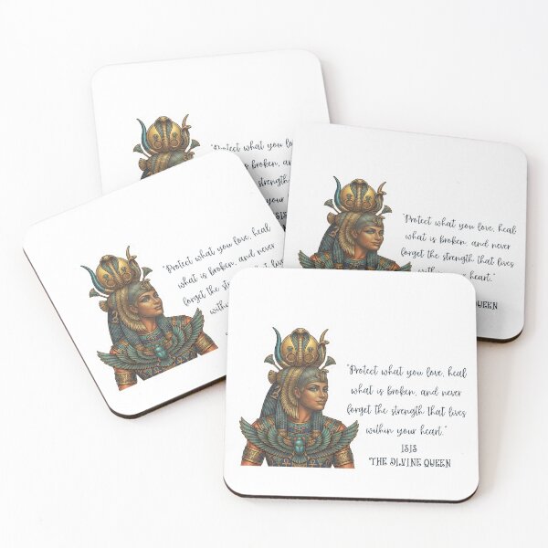 Item preview, Goddess Isis  Egyptian Quote Sticker designed and sold by KaBaRen.