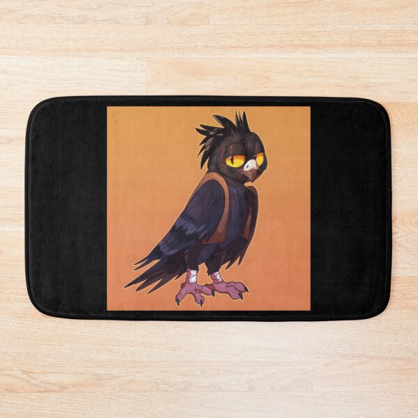 Item preview, Stylish Black Bird Character with Orange Background designed and sold by Fibi-studio.