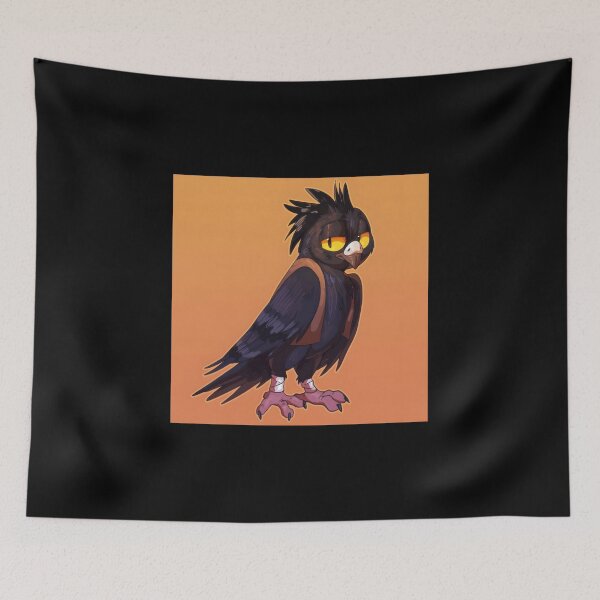 Item preview, Stylish Black Bird Character with Orange Background designed and sold by Fibi-studio.