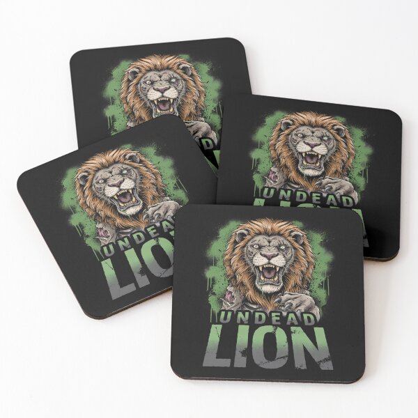 Item preview, Undead Lion Zombie Creepy Dystopian Horror  designed and sold by OurFunnyDesigns.