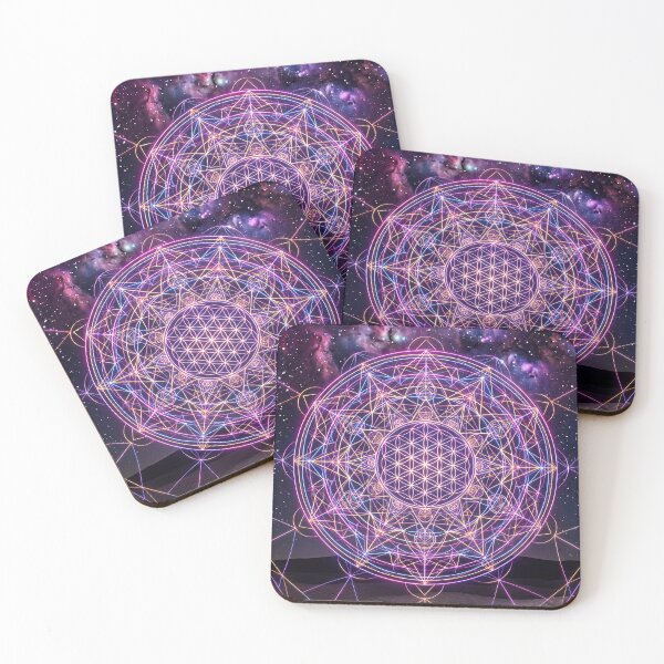Item preview, Glowing Neon Sacred Geometry Cosmic Desert Night | Monkeybusiness designed and sold by monkeybusiness.pt.