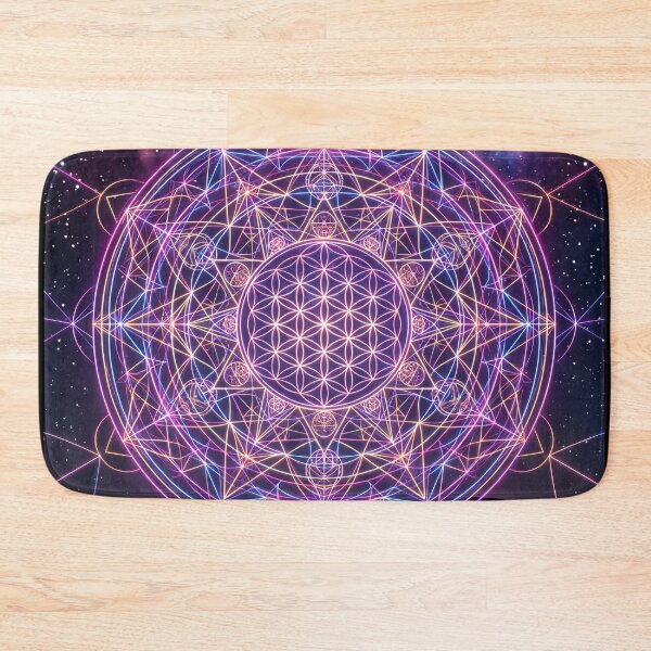 Item preview, Glowing Neon Sacred Geometry Cosmic Desert Night | Monkeybusiness designed and sold by monkeybusiness.pt.
