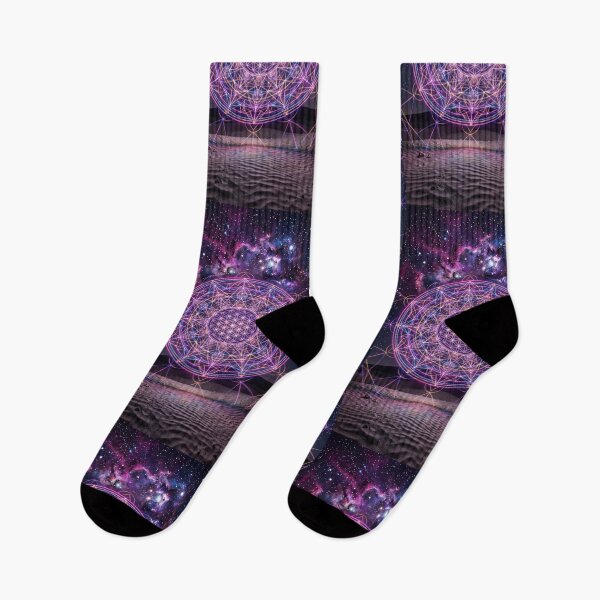 Item preview, Glowing Neon Sacred Geometry Cosmic Desert Night | Monkeybusiness designed and sold by monkeybusiness.pt.