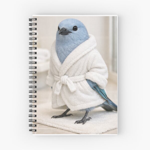 Item preview, Blue-Grey Tanager Bathrobe designed and sold by Sillytoe.