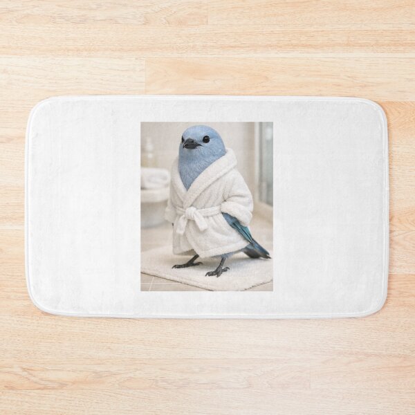 Item preview, Blue-Grey Tanager Bathrobe designed and sold by Sillytoe.
