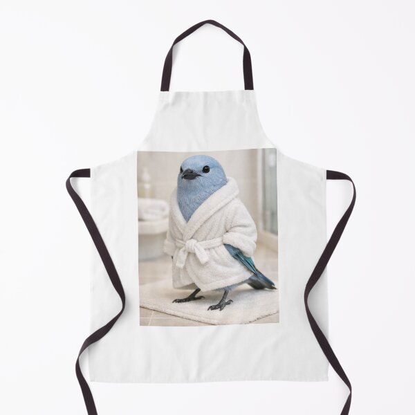 Item preview, Blue-Grey Tanager Bathrobe designed and sold by Sillytoe.