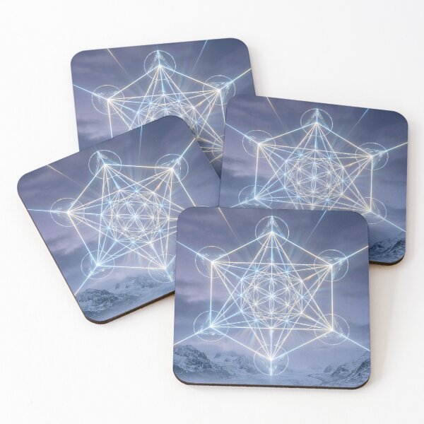Item preview, Glowing Crystal Metatron's Cube Glacier Landscape | Monkeybusiness designed and sold by monkeybusiness.pt.