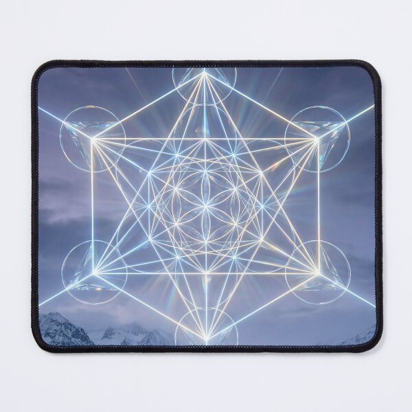 Item preview, Glowing Crystal Metatron's Cube Glacier Landscape | Monkeybusiness designed and sold by monkeybusiness.pt.
