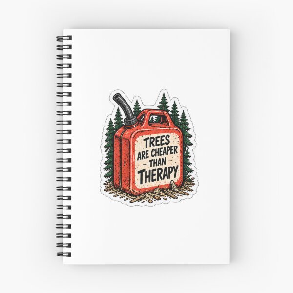 Item preview, Trees Are Cheaper Than Therapy Funny Lumberjack Chainsaw designed and sold by trippinimages.