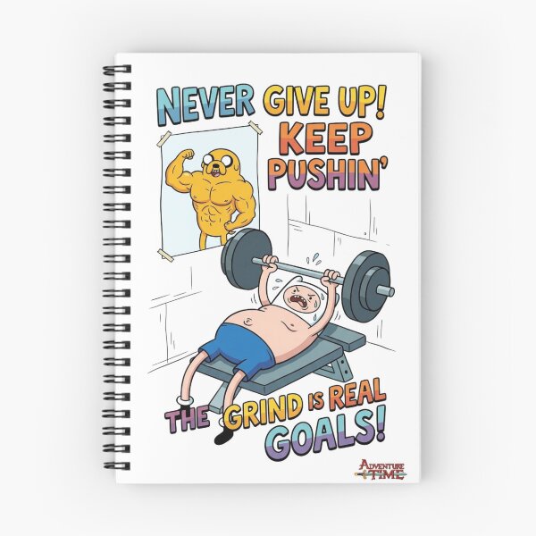 Item preview, Never Give Up Gym Workout Motivational Illustration designed and sold by FreakToons.