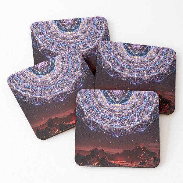 Item preview, Glowing Sri Yantra Volcanic Lava Landscape | Monkeybusiness designed and sold by monkeybusiness.pt.