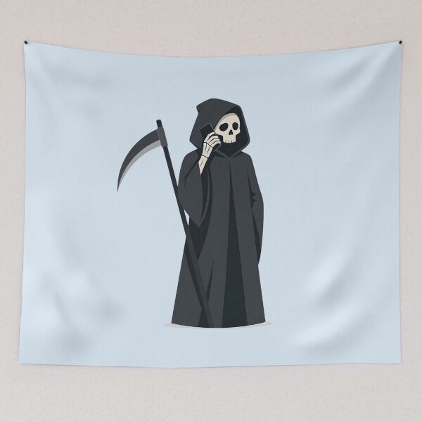 Item preview, Grim Reaper Talking on the Phone designed and sold by SweetLilith.
