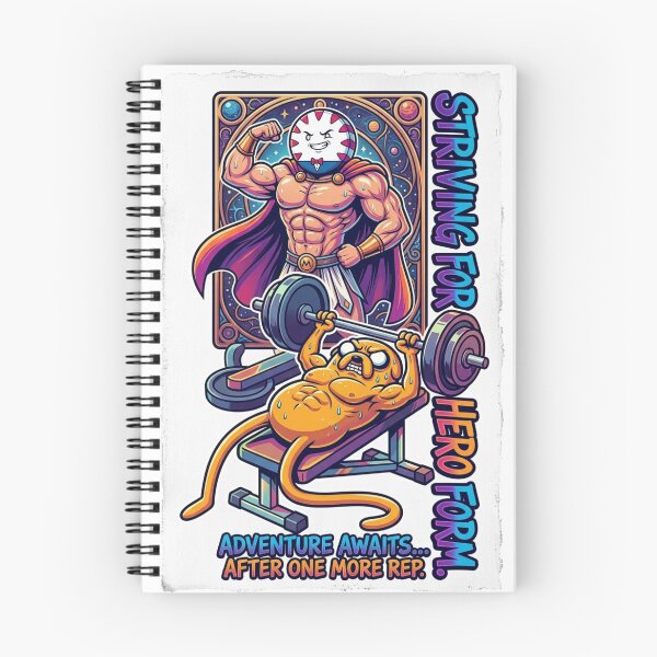 Item preview, Striving For Hero Form Gym Workout Illustration designed and sold by FreakToons.
