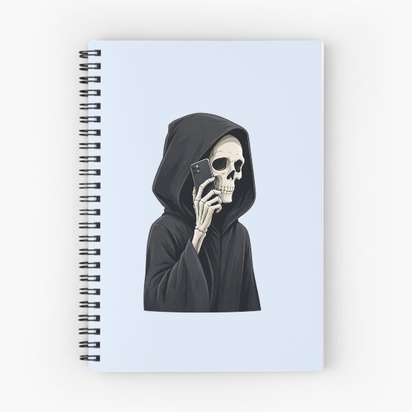 Item preview, Grim Reaper Talking on the Phone designed and sold by SweetLilith.