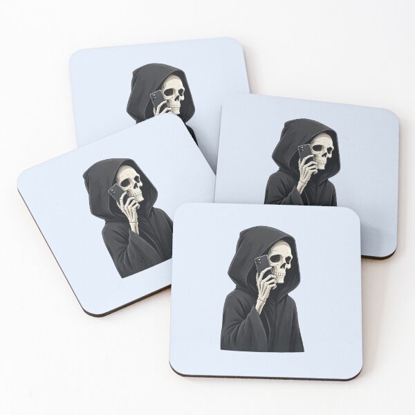 Item preview, Grim Reaper Talking on the Phone designed and sold by SweetLilith.