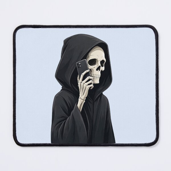 Item preview, Grim Reaper Talking on the Phone designed and sold by SweetLilith.