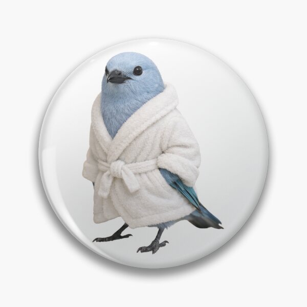 Item preview, Blue-Grey Tanager Bathrobe designed and sold by Sillytoe.
