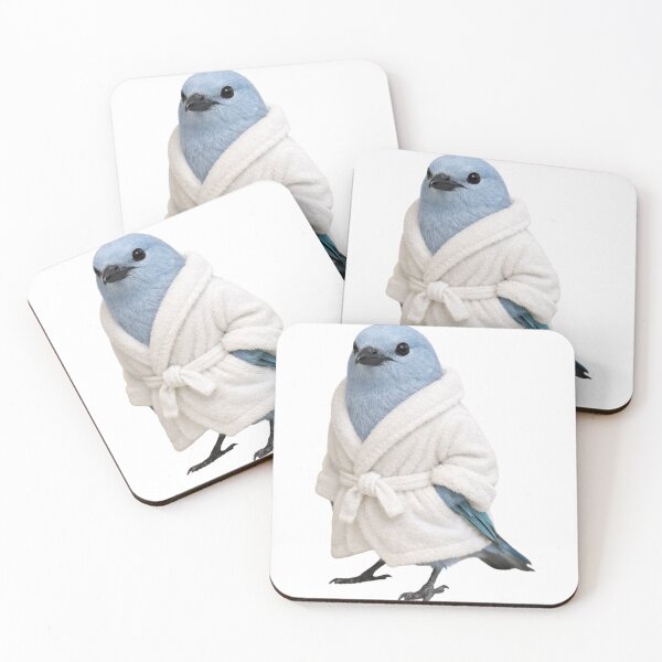 Item preview, Blue-Grey Tanager Bathrobe designed and sold by Sillytoe.