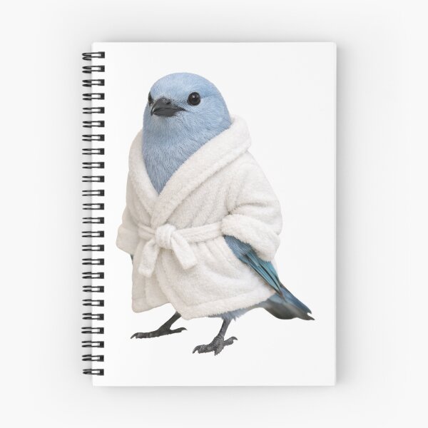 Item preview, Blue-Grey Tanager Bathrobe designed and sold by Sillytoe.
