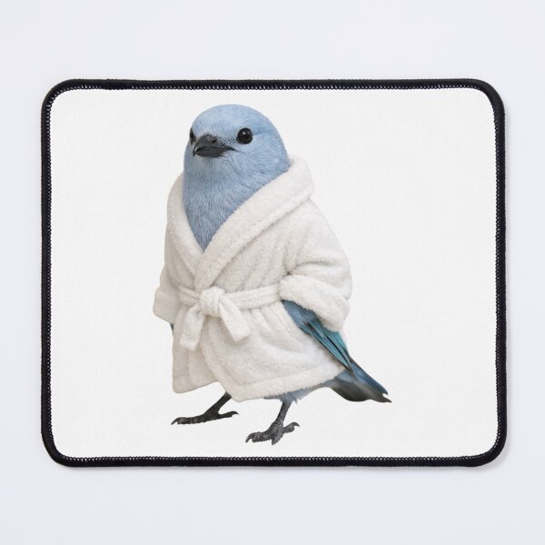 Item preview, Blue-Grey Tanager Bathrobe designed and sold by Sillytoe.