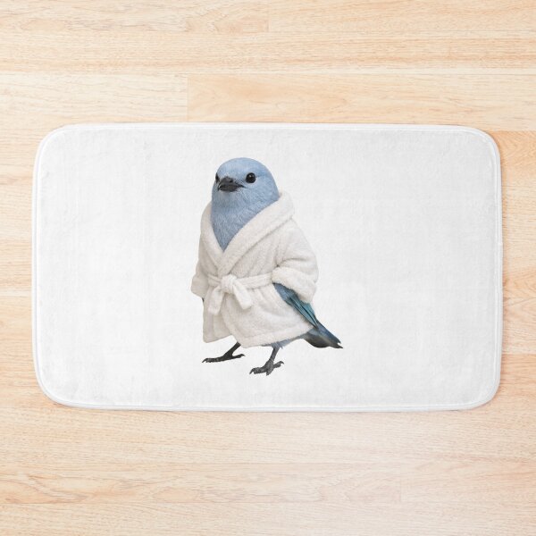 Item preview, Blue-Grey Tanager Bathrobe designed and sold by Sillytoe.