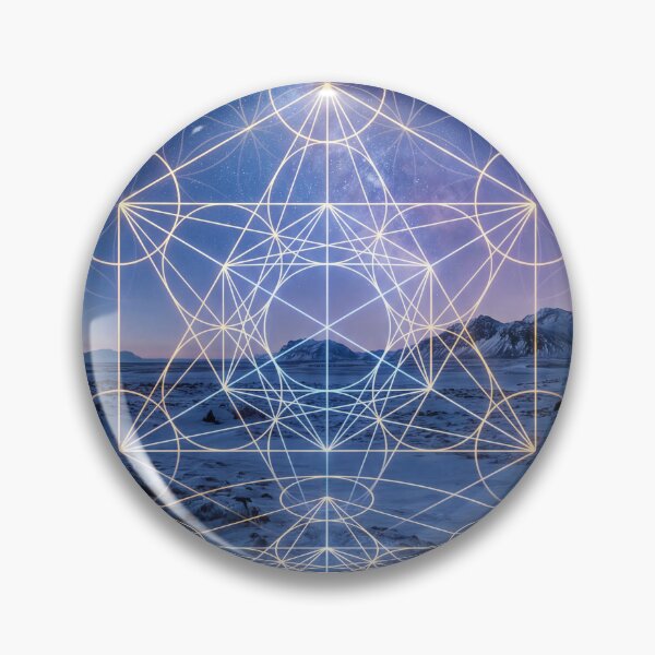 Item preview, Glowing Metatron's Cube Snowy Landscape Reflection | Monkeybusiness designed and sold by monkeybusiness.pt.