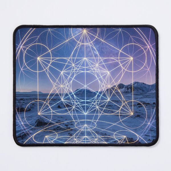 Item preview, Glowing Metatron's Cube Snowy Landscape Reflection | Monkeybusiness designed and sold by monkeybusiness.pt.