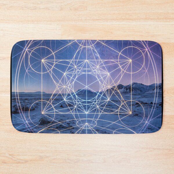 Item preview, Glowing Metatron's Cube Snowy Landscape Reflection | Monkeybusiness designed and sold by monkeybusiness.pt.
