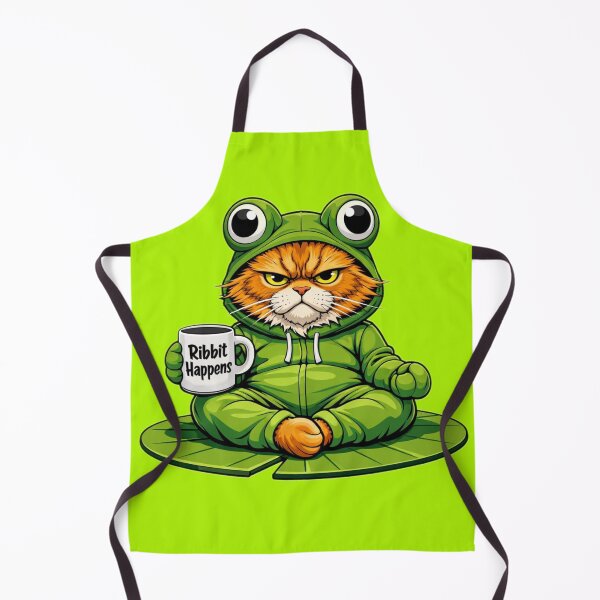 Item preview, Ribbit Happens — Grumpy Frog Cat designed and sold by flashARTstudio.