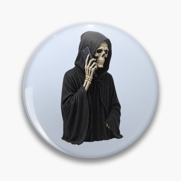 Item preview, Grim Reaper Talking on the Phone designed and sold by SweetLilith.