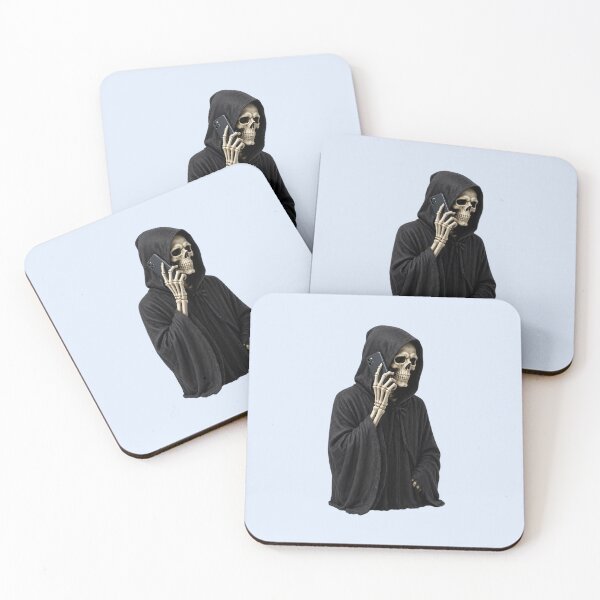 Item preview, Grim Reaper Talking on the Phone designed and sold by SweetLilith.