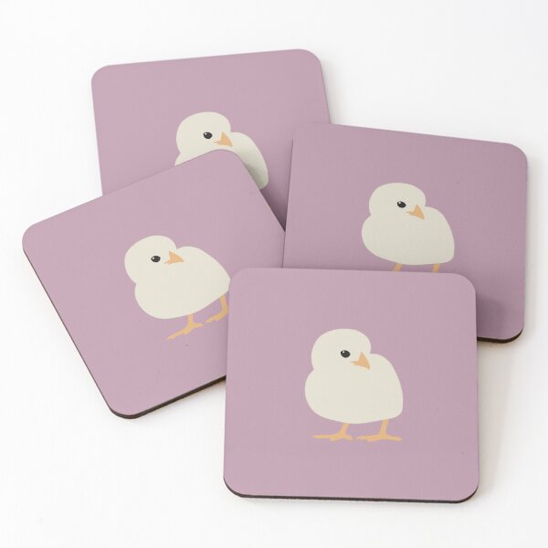 Item preview, Cute Minimalist Chick on Dusty Mauve Background designed and sold by Nasdigitalart.