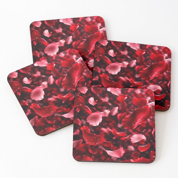 Item preview, Scattered Red Rose Petals Pattern designed and sold by KuzeyWestStudio.