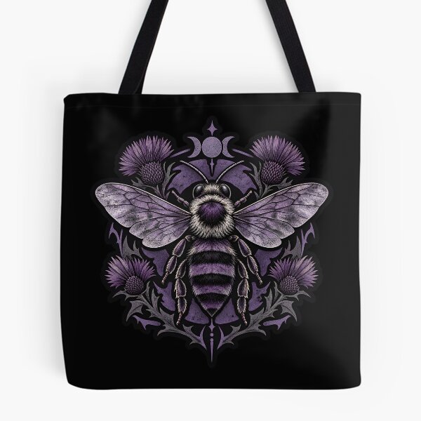 Item preview, Purple Bee Gothic Art designed and sold by CursedTeaDesigns.