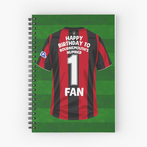 Item preview, Bournemouth Number One Fan Birthday Football Design designed and sold by The Home Of Pink Peach.