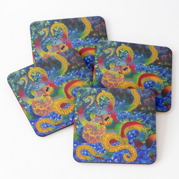 Item preview, Rainbow octopus designed and sold by bumblbri-arts.