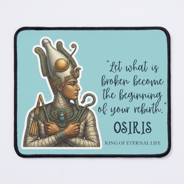 Item preview, Osiris Rebirth Egyptian Quote Sticker designed and sold by KaBaRen.