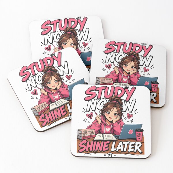 Item preview, Study Now Shine Later – Cute Student Motivation designed and sold by Smart-ish Studio.