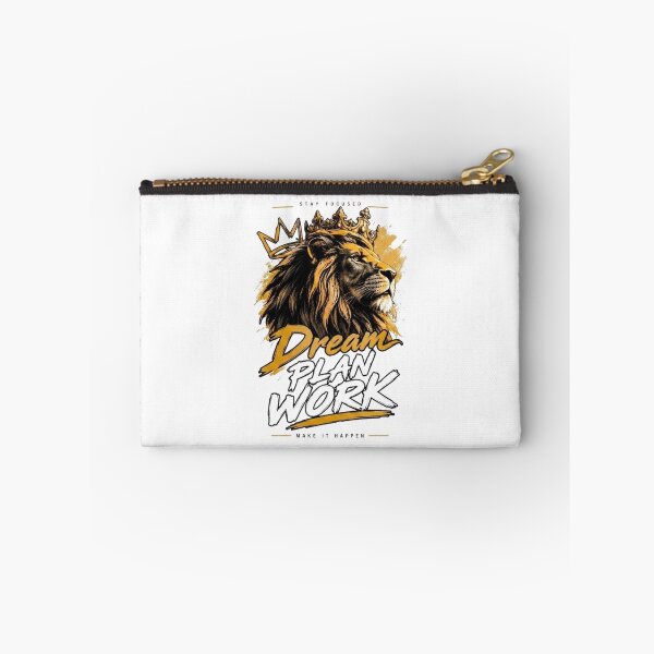 Item preview, Dream Plan Work Crown Lion Motivation designed and sold by UrbanKosi.