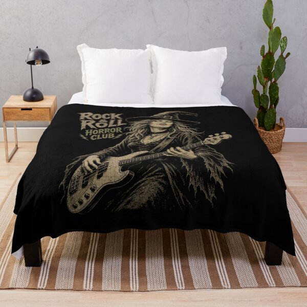 Item preview, Witch Playing Bass Guitar - Rock & Roll Horror Club designed and sold by Nacho Average Designs.