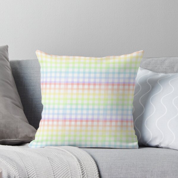 Item preview, Pastel Rainbow Gingham Checkered Pattern designed and sold by Cleairydelulu.