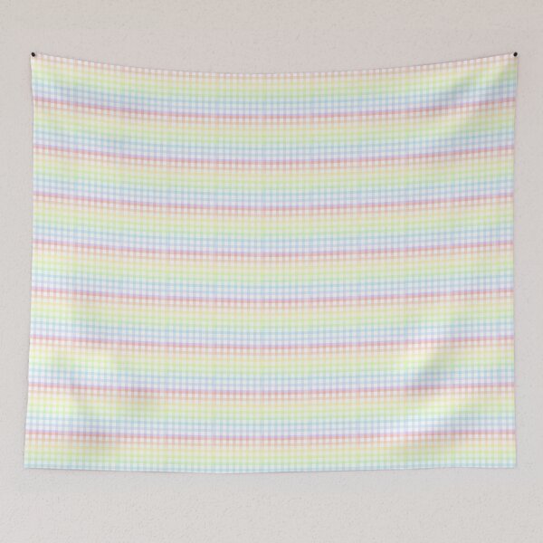 Item preview, Pastel Rainbow Gingham Checkered Pattern designed and sold by Cleairydelulu.