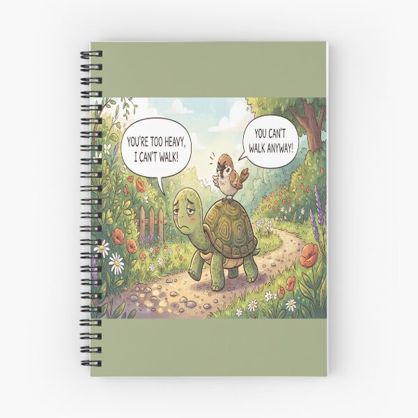 Item preview, Funny Turtle and Bird Dialogue designed and sold by AfresStudio.